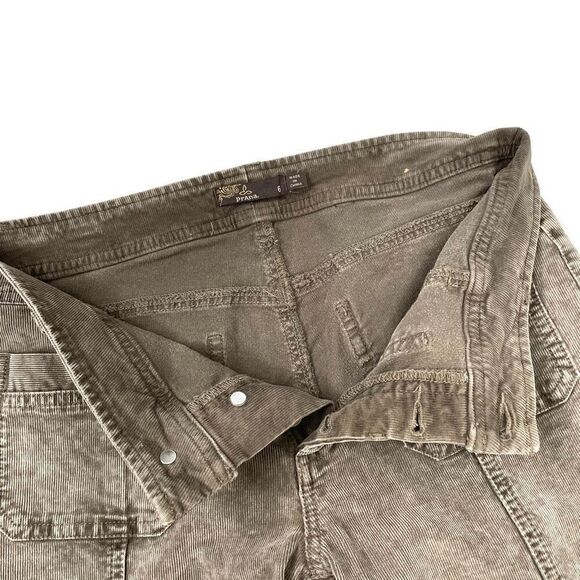 Prana Merrigan micro corduroy skinny Pants Size 6 mud brown‎ - Picture 5 of 10
